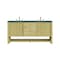 James Martin Vanities Single 72'' Double Vanity, Sunwashed Oak w/ 3 CM Parisien Bleu Quartz Top D404-V72-SWO-3PBL - alternate 1